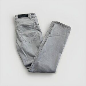 Black Bull Jeans Men’s Sz 33 Light Gray Denim Skinny Fit Slim Straight Casual